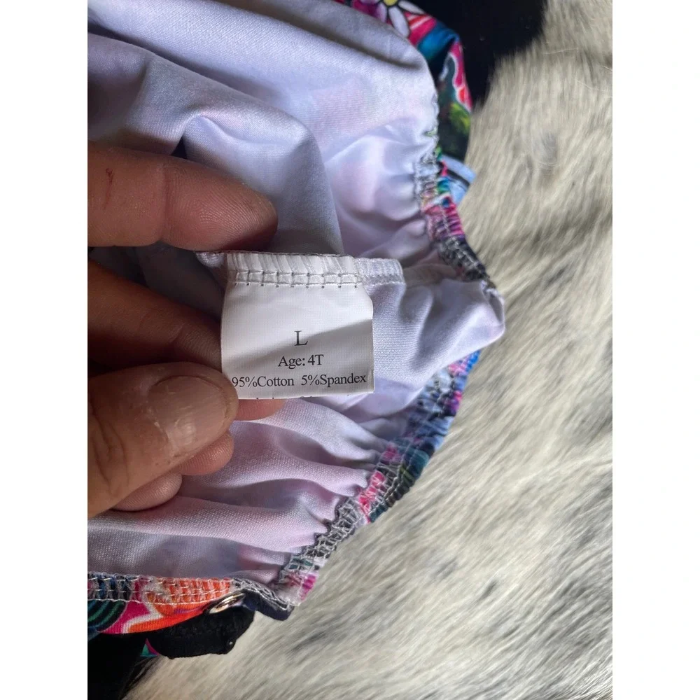 Girls Trolls One Piece Bubble Romper Size 4T Colorful‎ Rainbow Poppy & Branch